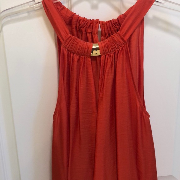 Island inspired orange flowy dress - Picture 4 of 7